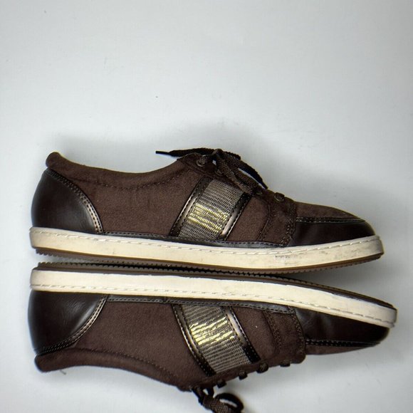 Vionic By Orthohrel technology dark brown walking sneakers, size 9 Preowned - Picture 5 of 7